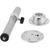 19.3‑28.3in Table Pedestal Kit Adjustable Silver Pillar with Mount Base Parts Universal for Caravan Motorhome Yacht