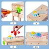 Wooden Children'S Early Education Screwing Screws Disassembly Nuts Portable Toolbox Exercise Hand-Eye Coordination Educational Toys