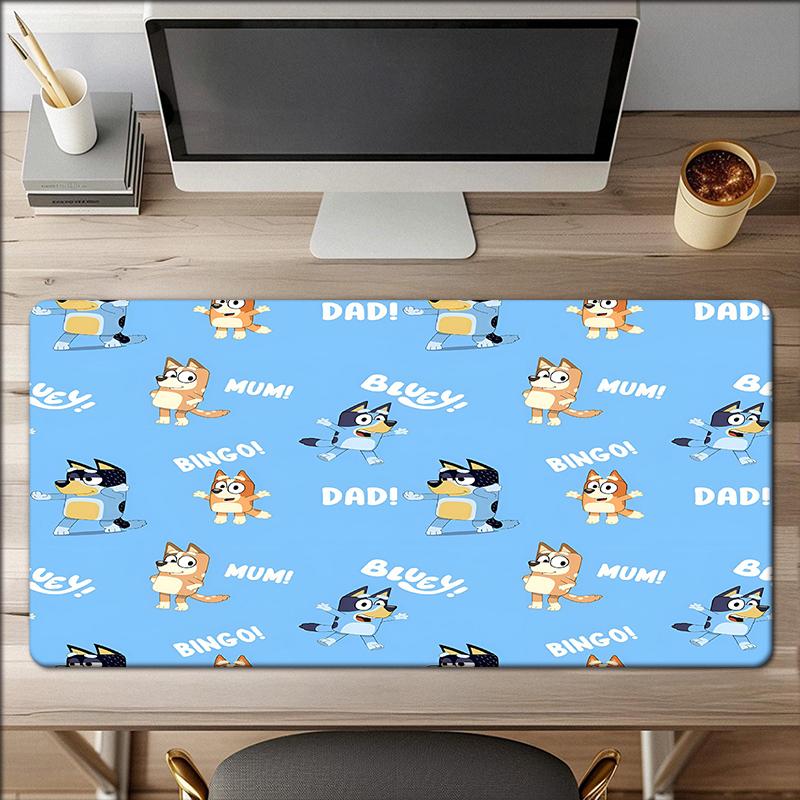 Bluey Theme Mouse Pad, Non Slip Rubber Base, Multifunctional Office & Home Decor, Perfect for Workspace Personalization.
