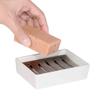 Stainless Steel Soap Dishes Ceramic Soap Storage Box Holder Household Shower Drain Soap Tray Organizer Bathroom Accessories