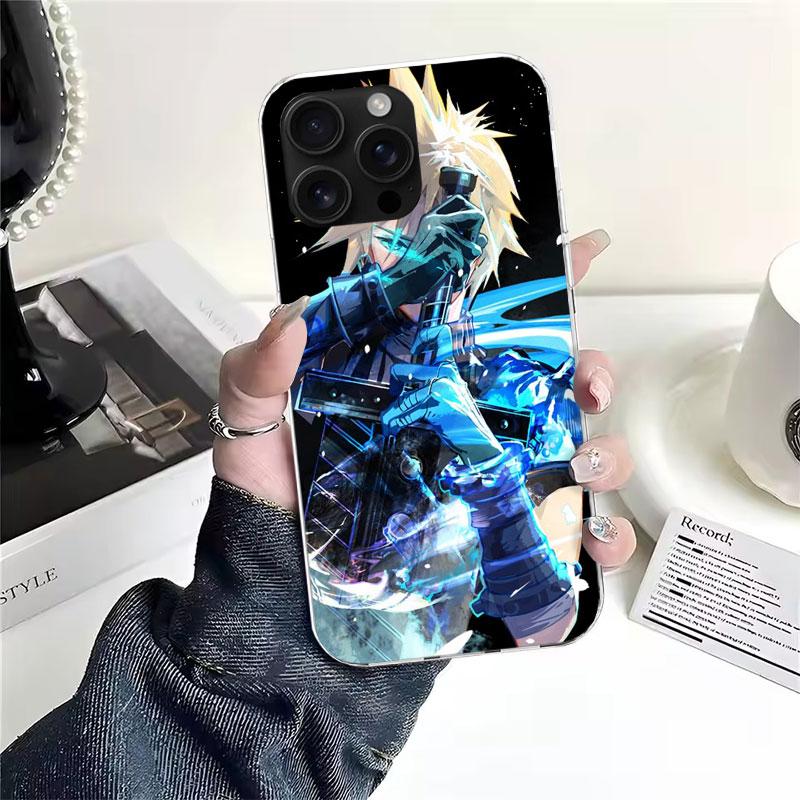 

Final Fantasy FF VII Мягкий чехол для телефона для IPhone 11 17 Air 16E 16 Pro Max 15 + 14 Plus 13 Mini 12 Apple 7 SE 8 Fundas Coque 11 17 iPhone 16 Pro