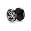 Gothic Norse Viking Runes Stud Earrings for Men Boys,Rock Punk Stainless Steel Valknut Wolf Head Compass Celtic Knot Earrings
