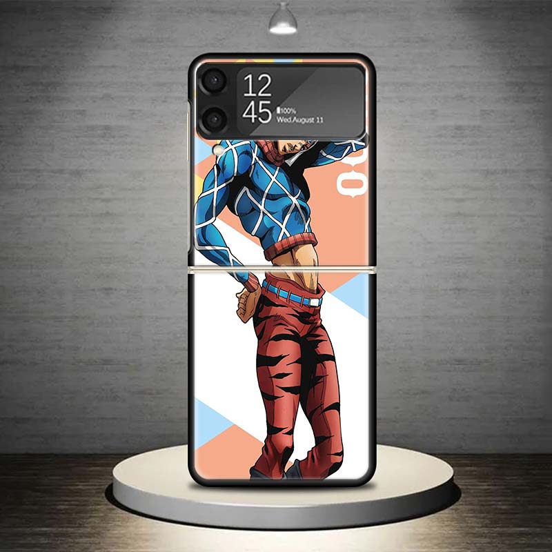JoJo Adventure Guido Mista Phone Case For Samsung Galaxy Z Flip 7 6 5 4 3 5G Shockproof Cover Z Flip7 Flip6 ZFlip5 Flip3 Flip4 L