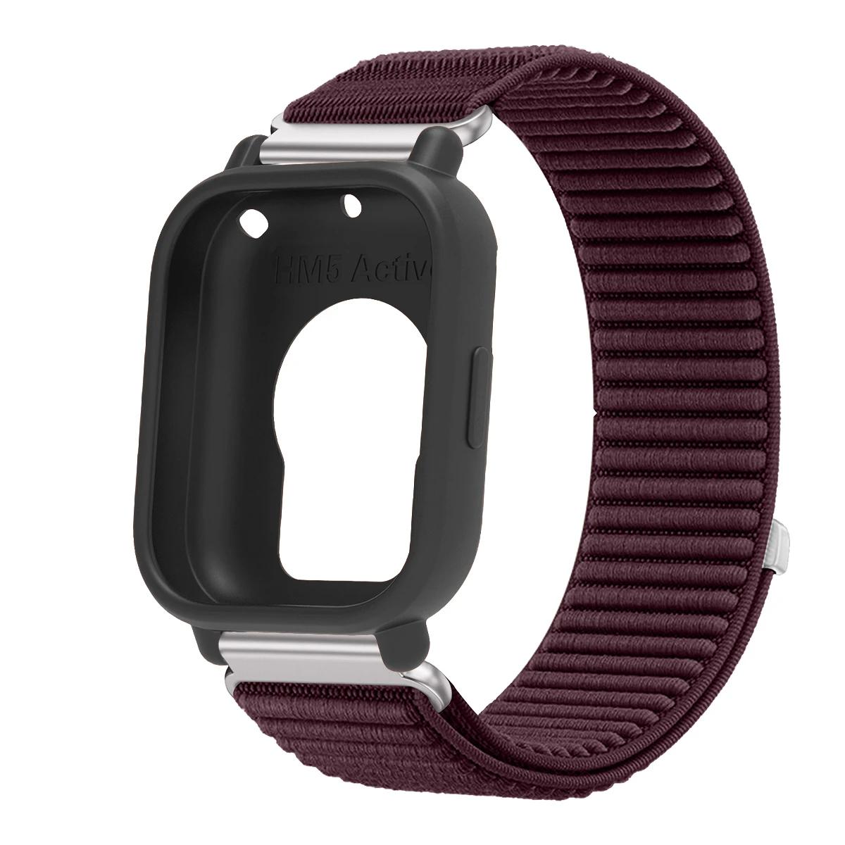 

Чехол+Ремешок для Redmi Watch 5 Active/Lite Силиконовый чехол Нейлоновый ремешок для Redmi Band 5 Lite/Active Спортивный браслет Защитная пленка для экрана for redmi 5lite