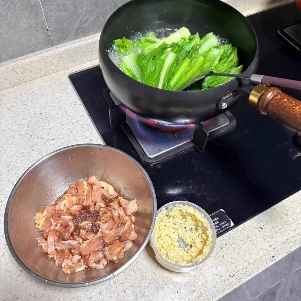 Antihaft Wok Bratpfanne Holzgriff Induktionsherd Kochen Ohne Beschichtung Gas Chinesischer Wok Flacher Boden für Küche Camping