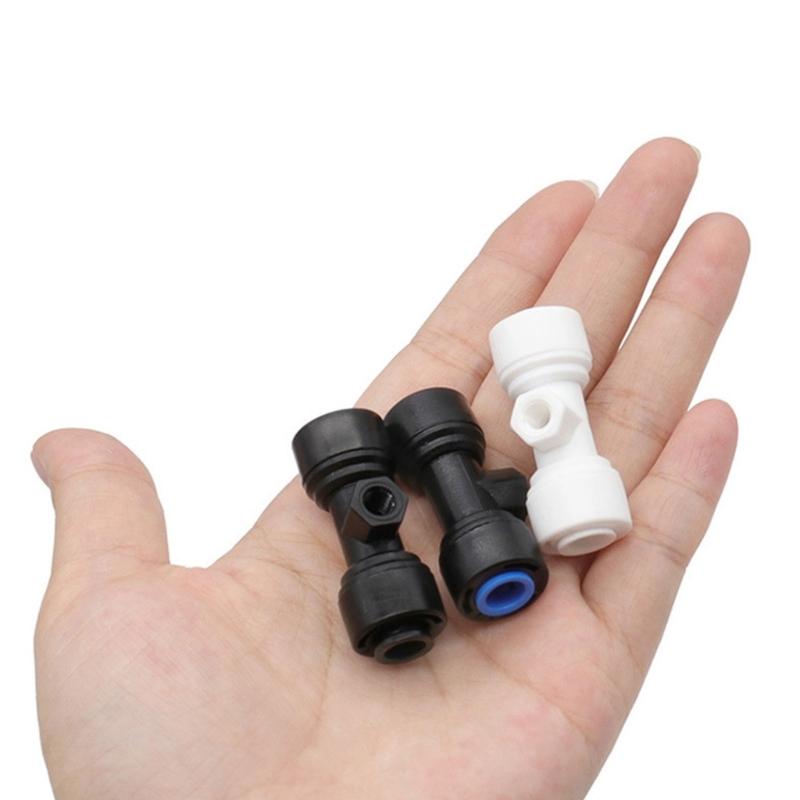 Misting Nozzles Tees for 0.65cm 1/4 Inch Slip Lock Mister Nozzles Thread Misting Nozzle Tees for Outdoor Cooling System