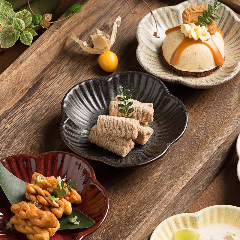 Platos de Postre Cerámicos Estilo Japonés (Juego de 3)
