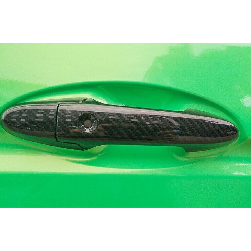 For Honda Fit Jazz GK5 2014-20 Carbon Fiber Exterior Door Handle Cover Trim 8pcs