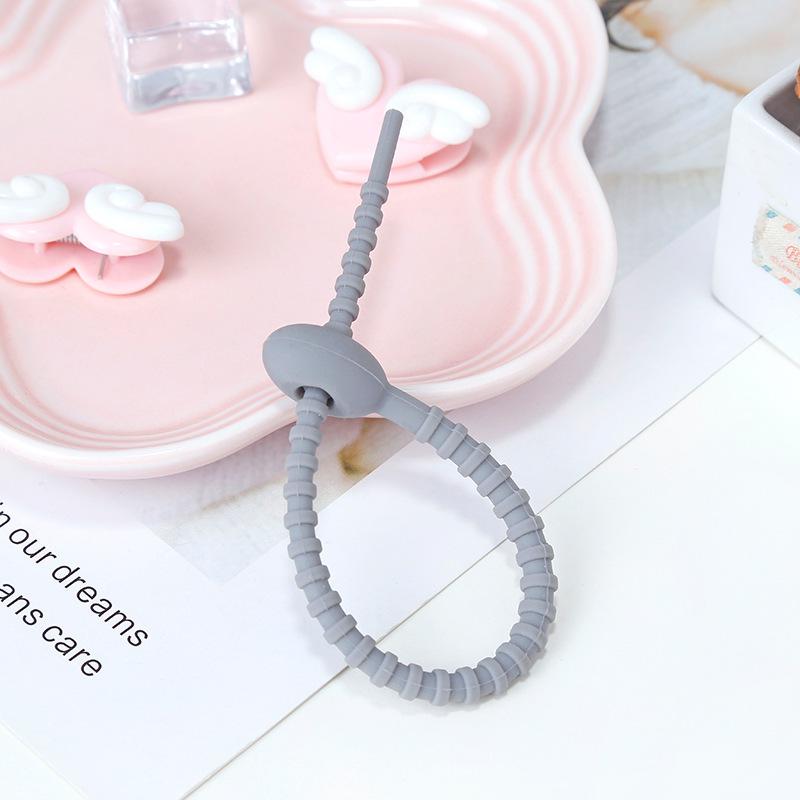 21.5cm Color Silicone Cable Ties: Versatile Organizing Tools for Cables, Jewelry, and Keychains
