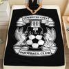 Coventry City FC Printed Flannel Blanket, Soft Throw for Bedroom Sofa, Washable, Christmas Present, Great Gift.
