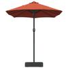 Garden Sun Umbrella Terracotta 385 X 209 X 244 Cm Polyester