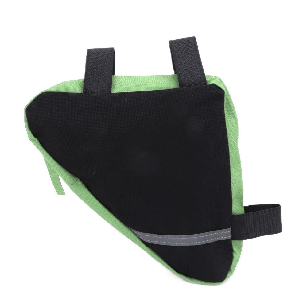 600D Nylon Fabric Cycling Bag Easy To Install Triangle Bicycle Frame Bag  City Bike Use