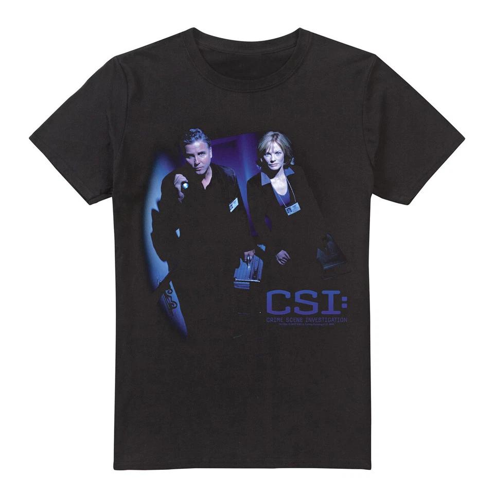 Csi At The Scene T-Shirt S-2XL, Black 3XL