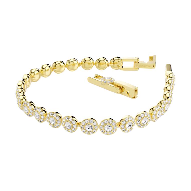 Swarovski Una Paved Design Imitation Crystal Bracelet Unisex Bracelets White 5749386