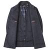 Men's Double-Faced Wool Blend Mid-Length Coat - Business Casual Down Jacket for Middle-Aged Dads