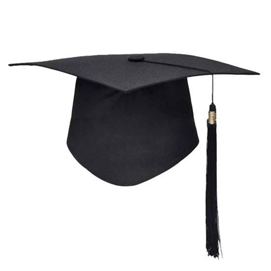 Mortarboard Tassels Solid Color Classic Design Square Board Breathable Decorative Comfortable Unisex Graduation Party Hierophant Hat Headwear