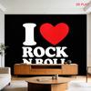 2D Flat - 2D Flat - One Large Tapestry Featuring a Rock And Roll Design, Perfect for Decorating Walls in Bedrooms, Living Rooms, Meditation Spaces, Of