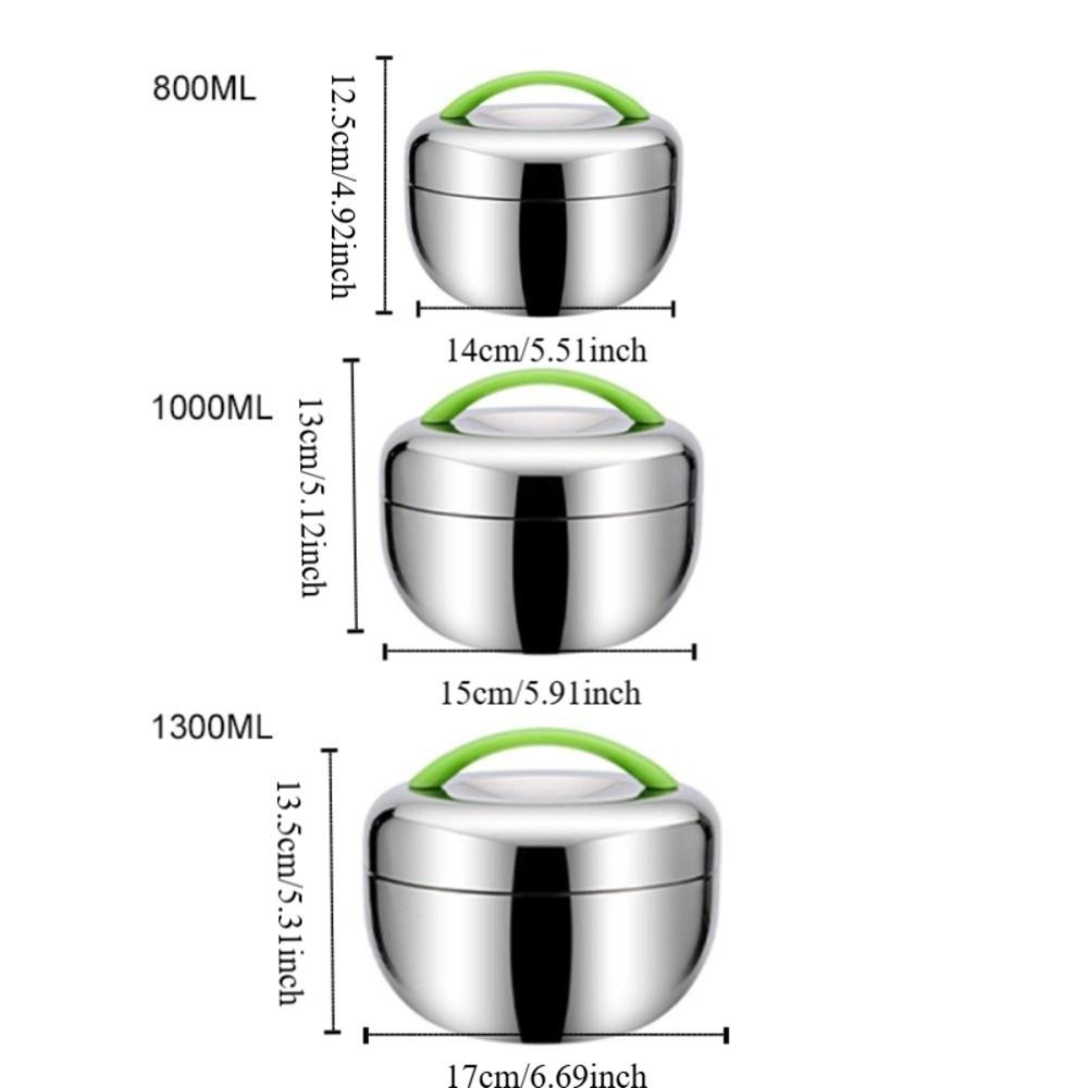 Double Layer Stainless Steel Thermal Lunch Box Anti-scalding Food Storage Box  Worker