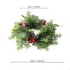 Christmas Candle Ring Wreath Pillar Holder for Parties Festive