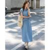 Women's Tencel Lapel Top & Skirt Set