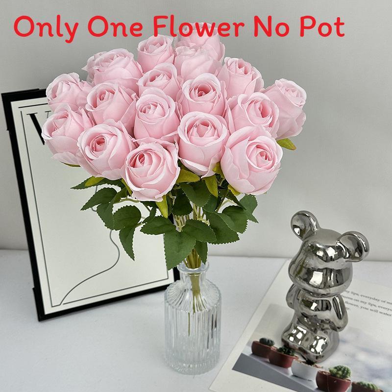 Elegant Flower Rose With Silk Texture For Wedding Photography Home Decor