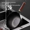BOSITE 0-Coating Titanium Alloy Non-stick Stir-fry Pan