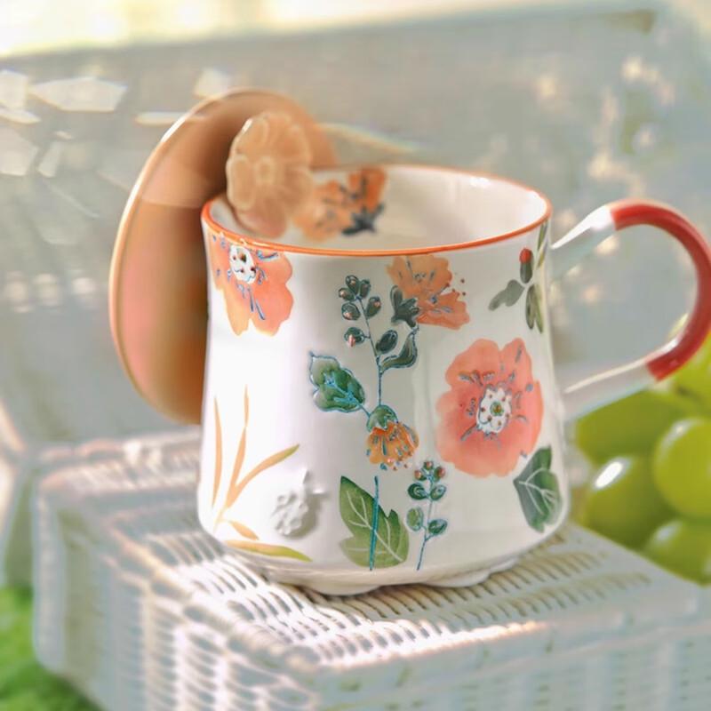 Gong Li Dream Flower Ceramic Mug