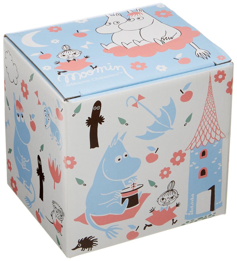 Yamaka Shoten MOOMIN Initial Mug 340ml Microwave Moomin Nordic Day Wedding Made in A, Approx. Capacity, Safe, Merchandise, Style, Mother's Gift,