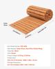 Wooden Garden Pathway, 12 Ft L X 22 In W, Non-Slip Straight Garden Walkway, Roll Out Cedar Outdoor Walkway Path with Wire Rope Connection, Decorative