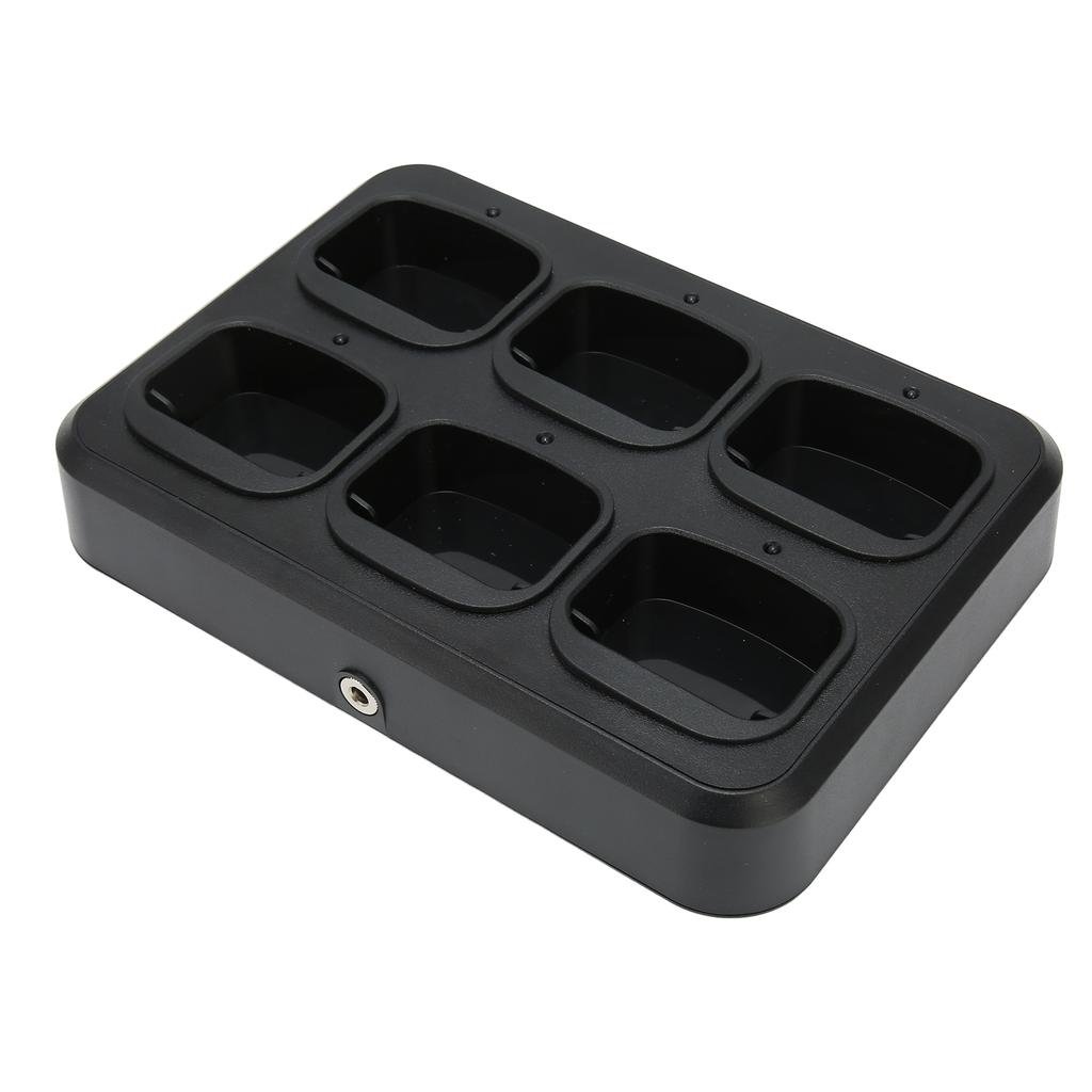 6 Way Walkie Talkie Charging Base Safe Fast Charging Radio Charger for MD‑390 MD‑398 MD‑368 MD‑580