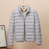 2025 New 90% White Duck Down Stand-up Collar Hooded Down Jacket Women's Short Slim-fit Large-size Winter Coat