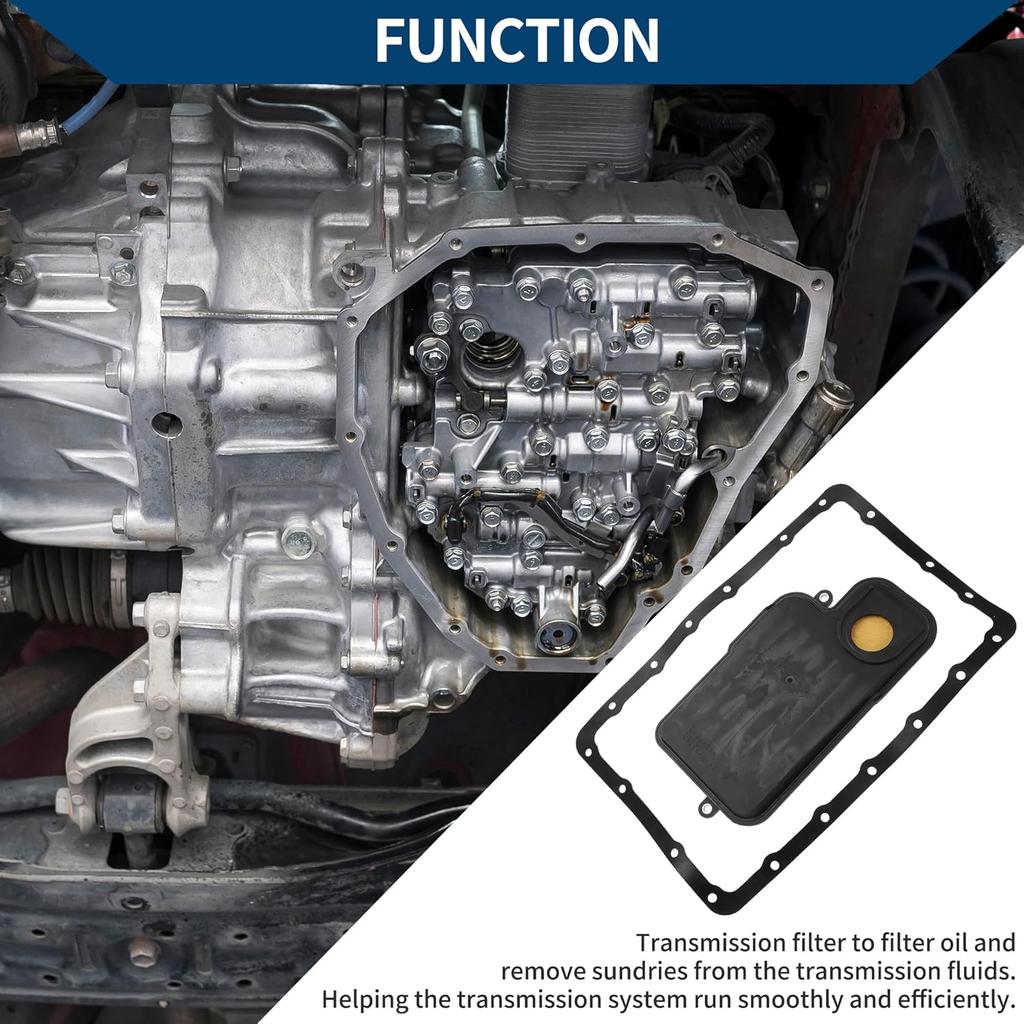 No.MR357710 Automatic Transmission Filter Kit with Gasket for Mitsubishi Montero 1999-2001 Transmission Oil Filter Set Metal Plastic 1 Set Silver