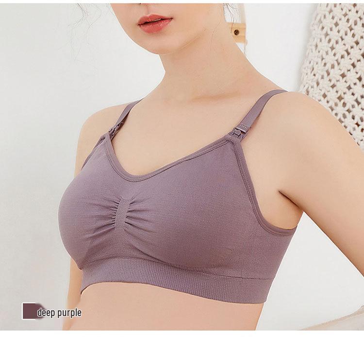 Hands-Free Wireless Nursing & Pumping Bra with Top-Open Buckle