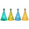 Christmas Tree Shaped LED Electronic Night Lights Crystal Light Atmospheres Light Wedding Party Desktop Decor Ornament