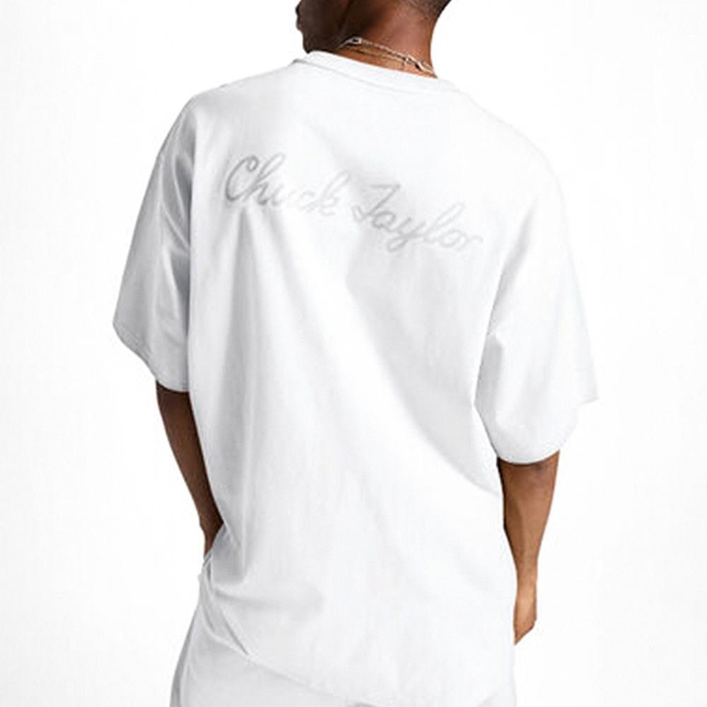 Converse Loose Sneaker Patch T-Shirt Asia Sizing 'White' Unisex 10027239-A01