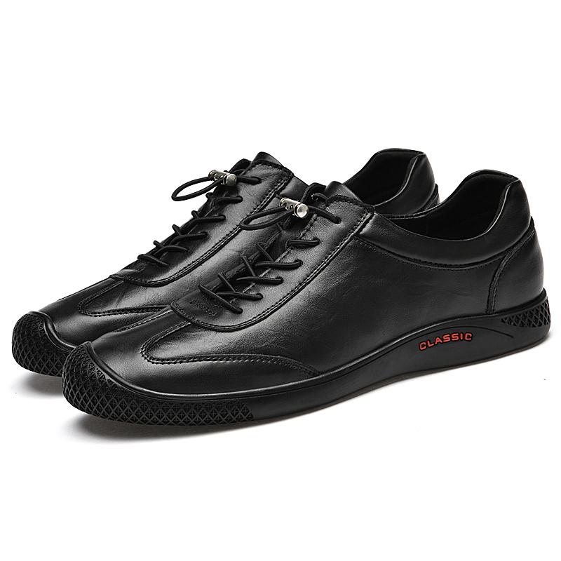 

Мужская обувь Повседневные кожаные деловые кроссовки Дышащие туфли для вождения Легкие 2024 Лоферы Модные мокасины Zapatos Hombre 45 чёрный