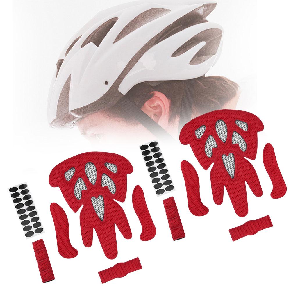 2 Set Căptușeală Universală Cască Kit de Umplere Căptușeală Cască de Siguranță cu Plasă Anti-Insecte pentru Bicicletă