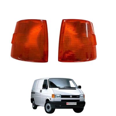 Turn signal indicator light left and right, set of 2, side, yellow for Volkswagen Transporter T4 (1991-2004) OEM 701953050 701953049