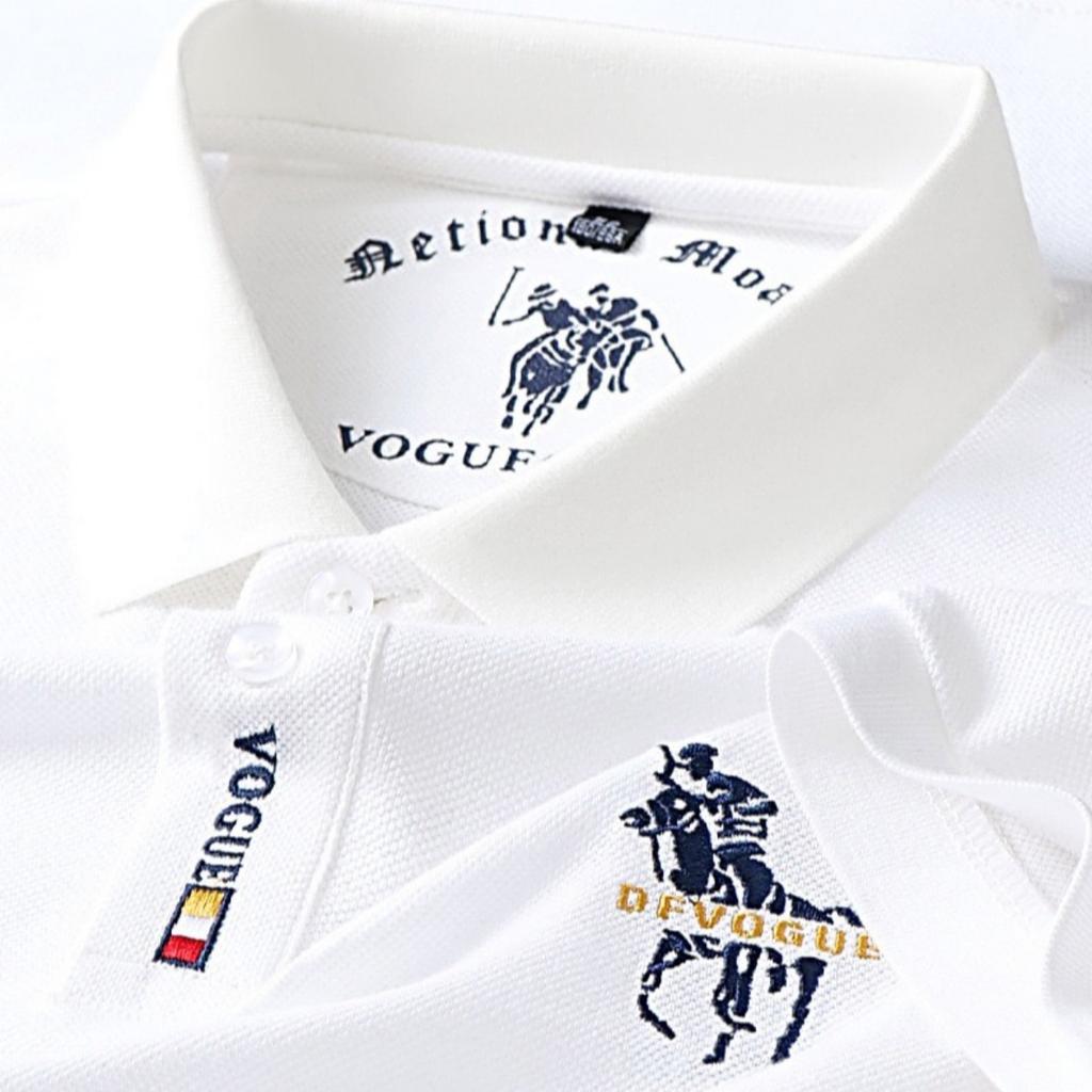 Trend Hub Polo Shirt New Men's Short-sleeved Polo Shirt Mens Embroidery Casual Business Polo Shirt