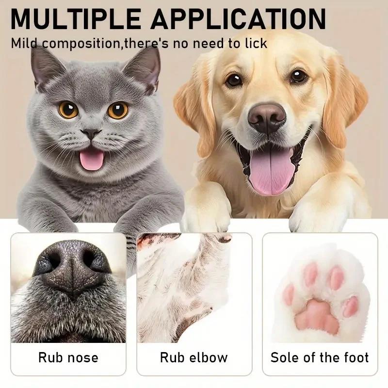 Dog Nose and Paw Balm Dog Paw Cream Cats Dogs Paw Protector Cream Pet Feet Moisturizer Pet Crack Feet Repair Pet Accessories 45g