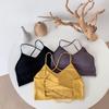Biustonosz sportowy Fitness Top Biustonosze oddychające Biustonosz sportowy damski z ramiączkami krzyżowymi Top Biustonosz sportowy push-up Biustonosz sportowy Gym Crop Top Biustonosz