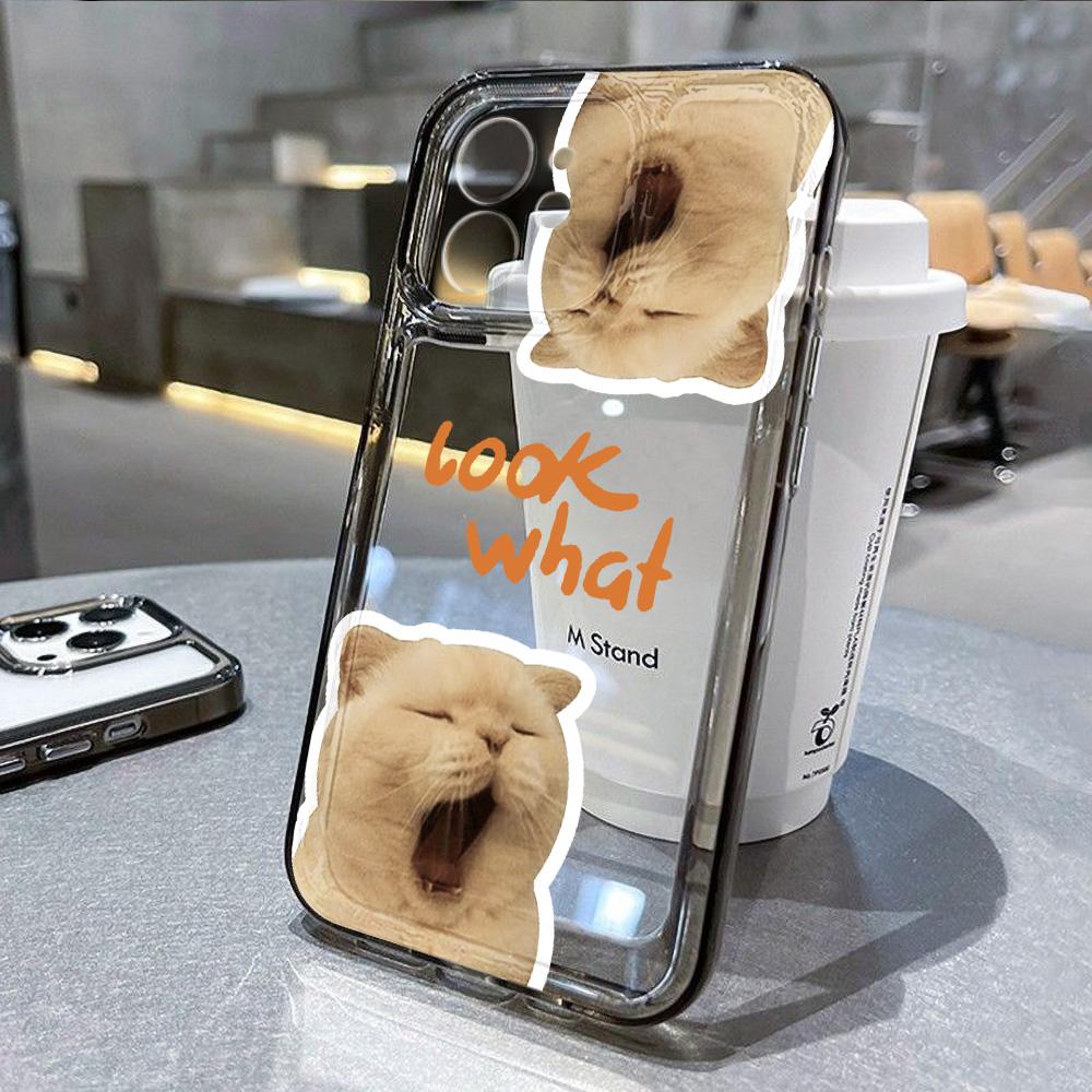 Cat Phone Case For iPhone 13 Cases iPhone 11 16 Pro Max 14 15 12 XR 13pro 16pro 16promax 13promax Soft TPU Clear Covers Fundas