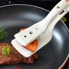 2-In-1 Silicone Spatula Tongs Heat-Resistant Food Turner And Tongs Non-stick Cookware Spatula for Flipping Fish Steak Pancakes