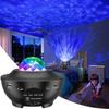 New USB LED Star Projector Night Light Galaxy Starry Night Lamp Ocean Wave Projector with Music Bluetooth Speaker Remote Control for Kid