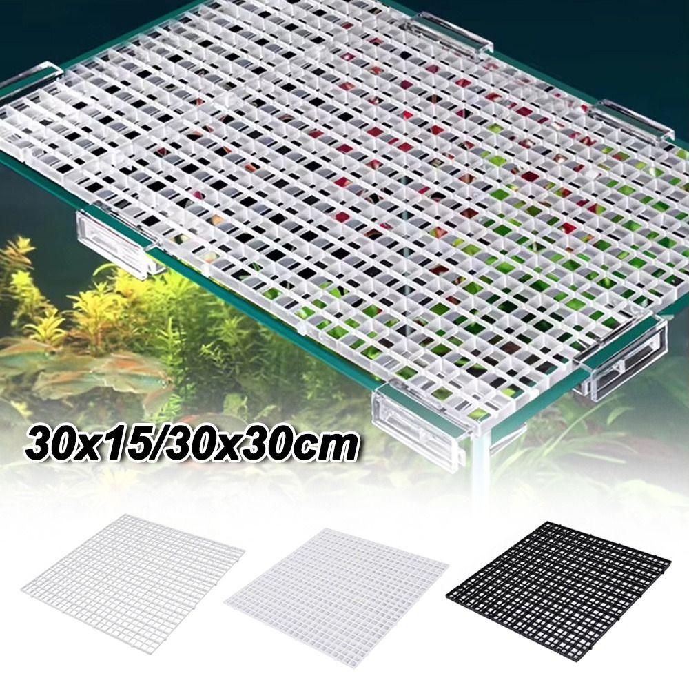 Piatto Isolante per Acquario Durevole 30x15/30x30cm Piatto Divisorio a Griglia Vuota Smontabile e Assemblabile Piatto Filtro Inferiore per Acquario