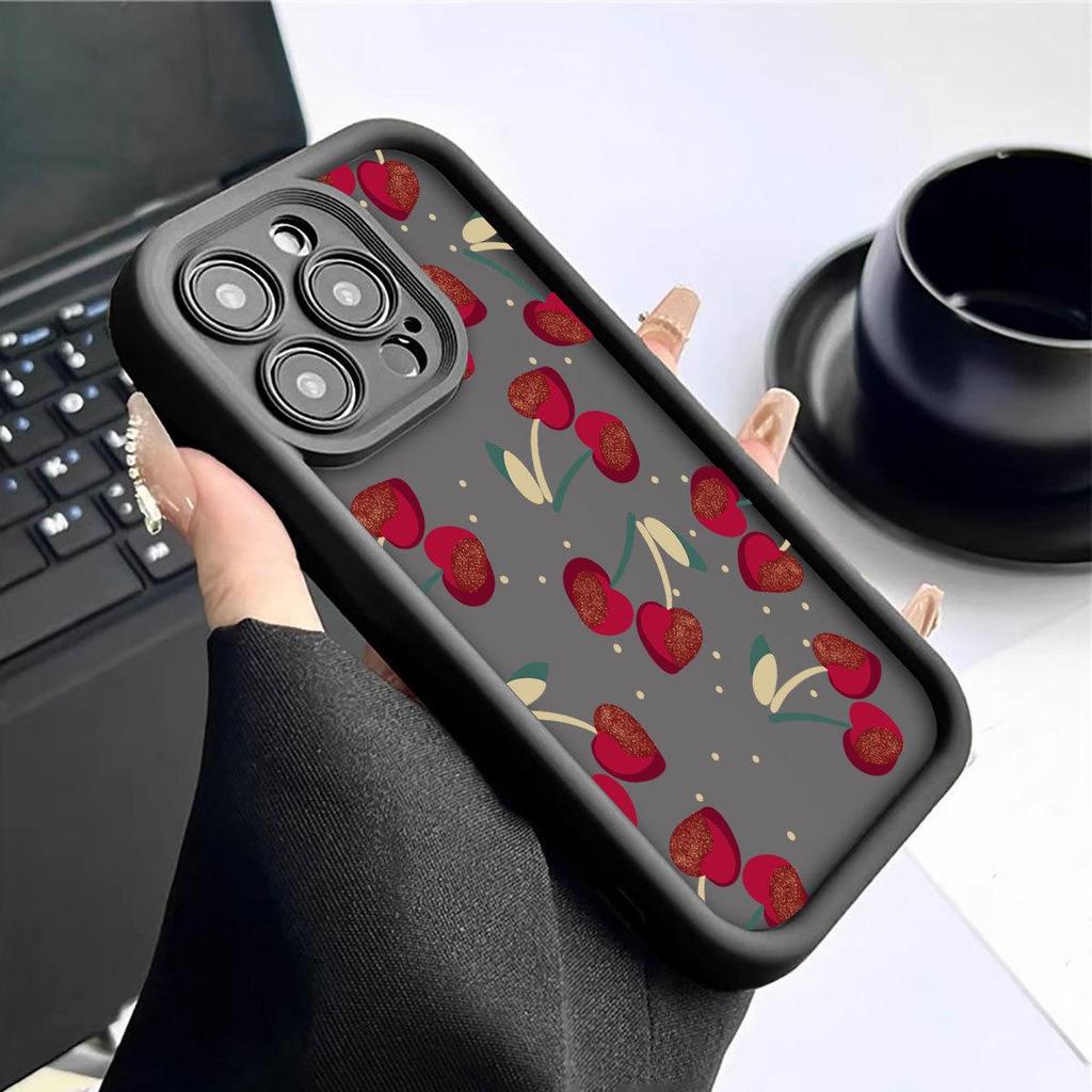Black Cherry Groove iPhone 14/15/16/17 Pro Max Protective Case