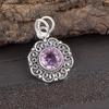 Morganite Pendant, Handmade Gemstone 925 Solid Sterling Silver Antique Jewelry, Morganite Pendant For Engagement Gift