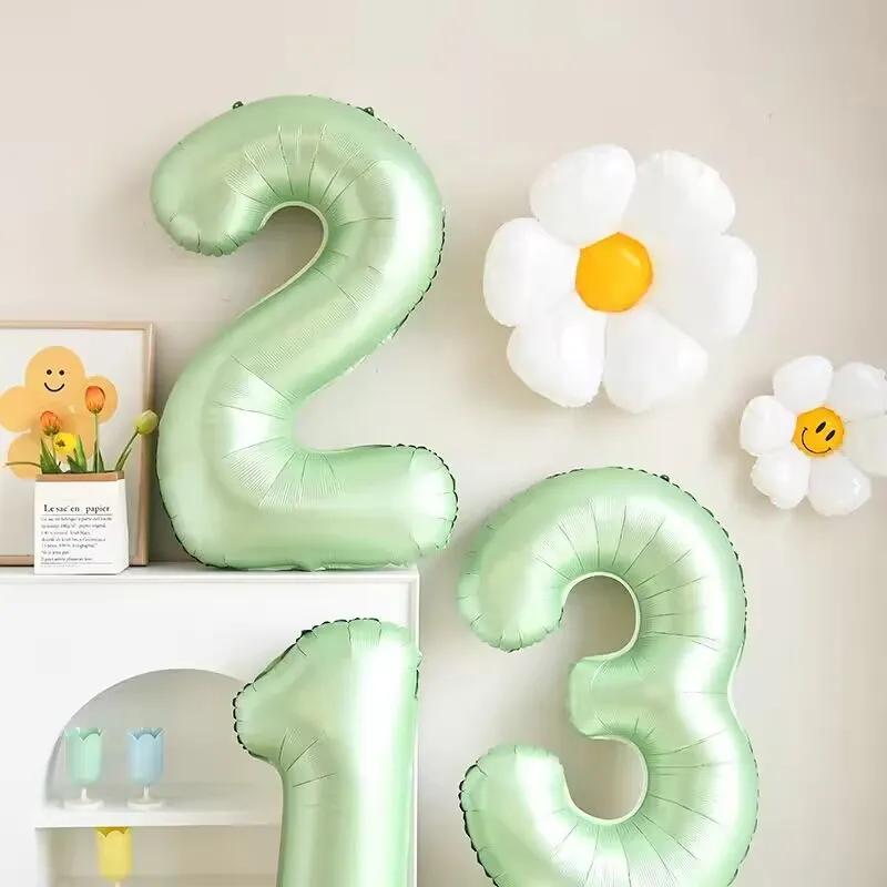 1Pc Large 40inch Number 1-9 Foil Balloons for Kid Boys Girls Crown Happy Birthday Balloon Baby Shower Decor Supplies