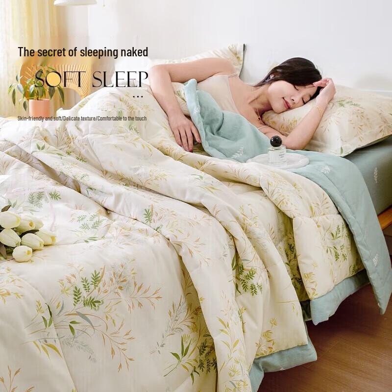 

Nanjiren Machine Washable Summer Fiber Comforter