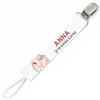 Planetee Pacifier Clip for Name ANNA I Live On Love and Milk Cow | Pacifier Clip Baby Shower Gift